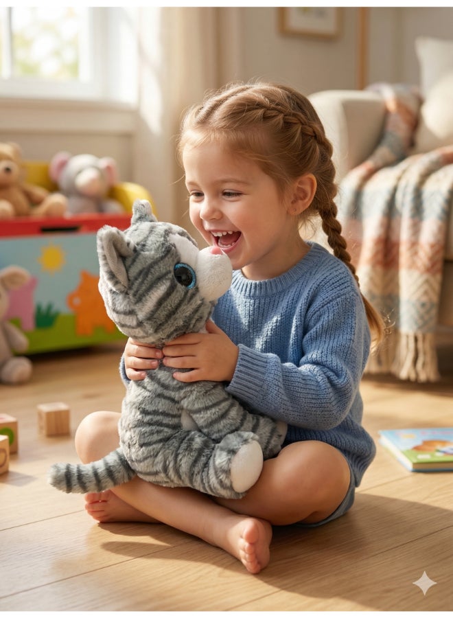 Fluffmals لعبة حيوانات محشوة فلوفمالز - سير سترايبسكات 23 سم 15 سم | لعبة محشوة صغيرة لطيفة للأطفال | ناعمة للغاية وقابلة للعناق | لعبة ناعمة مناسبة للسفر للأطفال والرضع - Image 3