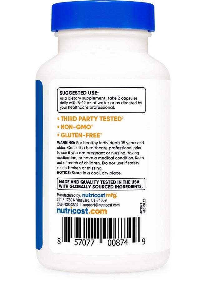 Nutricost Mucuna Pruriens 400mg, 120 Capsules - 800mg Per Serving, Veggie Caps, from Mucuna Pruriens Seed - Image 3