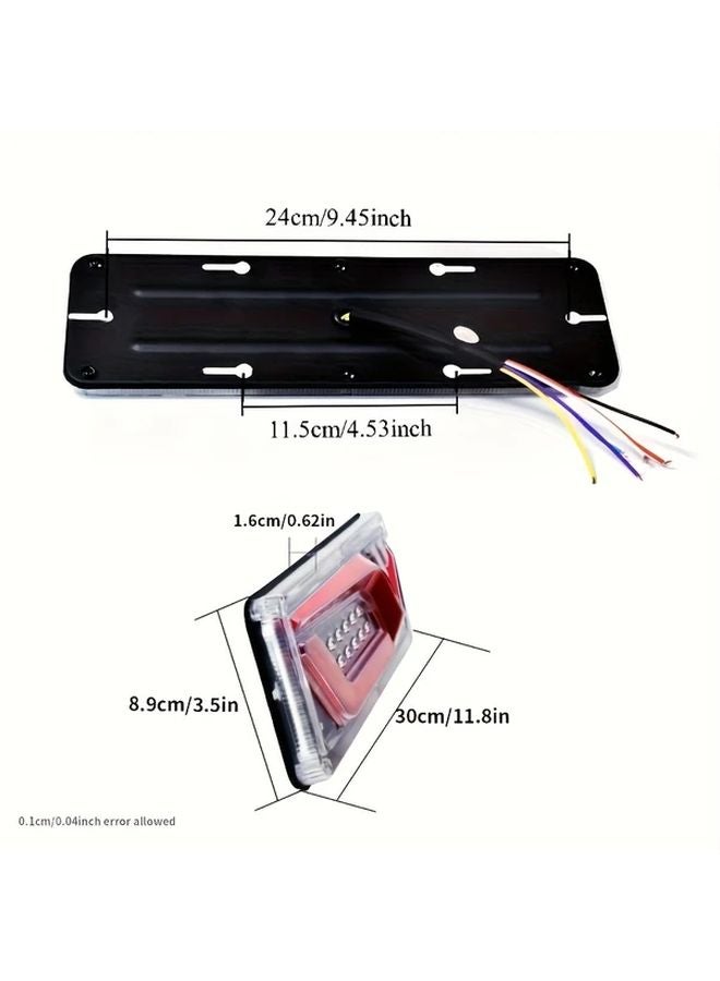 Industrial Warning Alert 2 Pack LED Car Turn Signal Indicator Lights 12V Red Yellow Hard Wired Bulbs Universal For Cars Trucks Ships Easy Installation IP65 Long Color 2pcs - Image 5