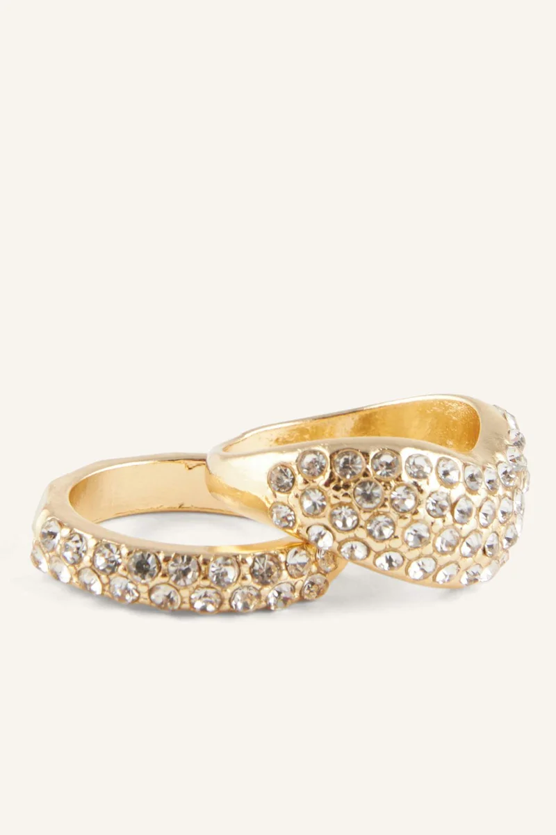 ديفاكتو Woman 5-Pack Yellow Stone Rings