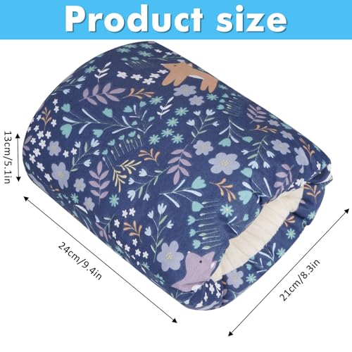 TEUOPIOE Baby Feeding Arm Pillow,Soft Cotton Bottle Nursing Arm Pillows for Newborn,Breastfeeding Pillows for More Support for Mom and Baby,Portable and Washable,Ergonomic Nursing Essentials(Blue Forest) - Image 3