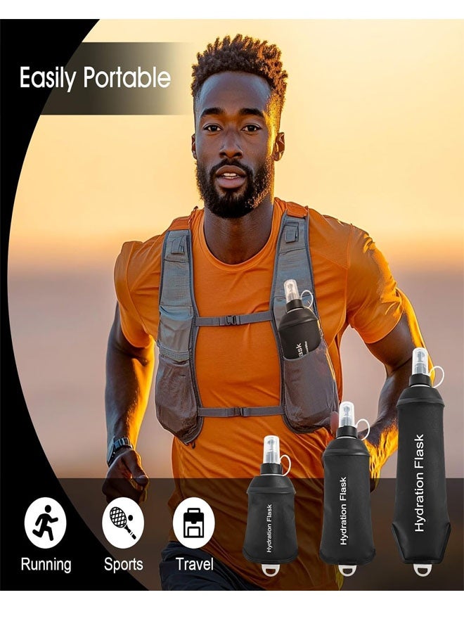 Bukela Foldable Running Hydration Soft Flask, Collapsible Water Bottle Solution for Runners Cyclists Hikers - Prevents Dehydration Lightweight Portable for Marathon Trail Running Hiking Backpack Travel - Image 5