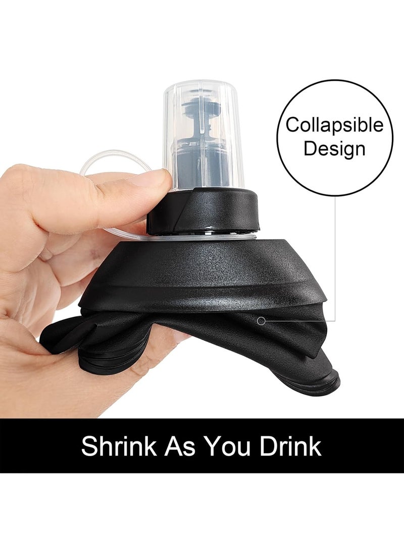 Bukela Foldable Running Hydration Soft Flask, Collapsible Water Bottle Solution for Runners Cyclists Hikers - Prevents Dehydration Lightweight Portable for Marathon Trail Running Hiking Backpack Travel - Image 3