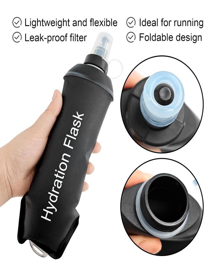 Bukela Foldable Running Hydration Soft Flask, Collapsible Water Bottle Solution for Runners Cyclists Hikers - Prevents Dehydration Lightweight Portable for Marathon Trail Running Hiking Backpack Travel - Image 4