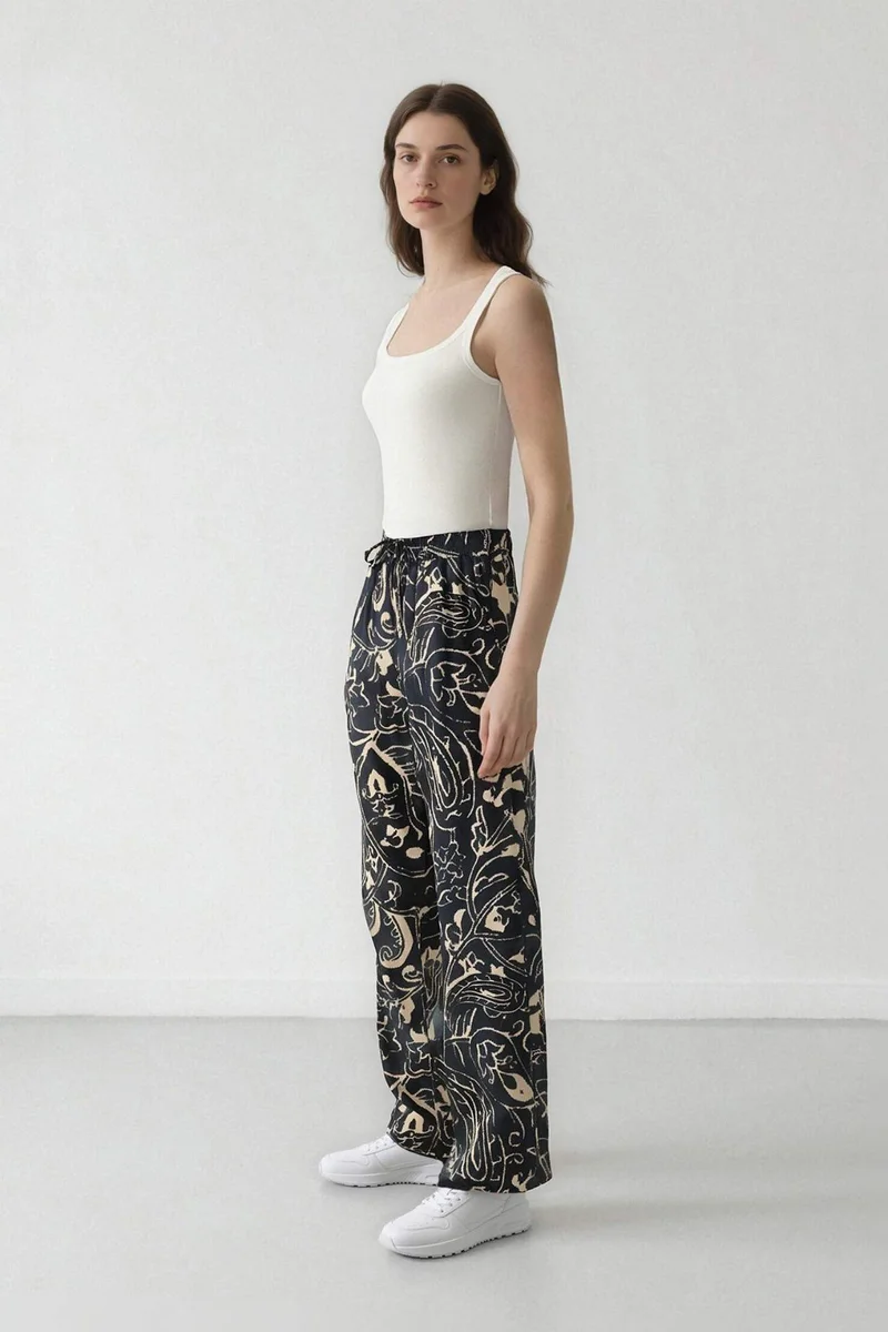 DeFacto Wide Leg High Waist Trousers