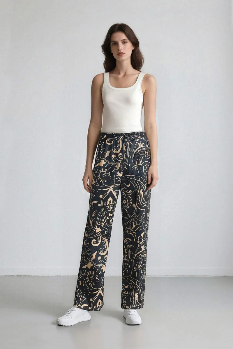 DeFacto Wide Leg High Waist Trousers
