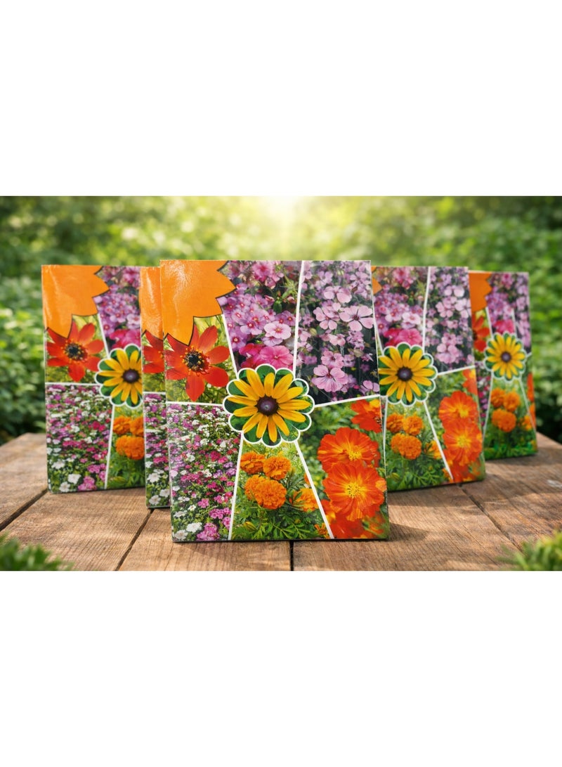 vsell24 PACK OF 3 Mixed Flower Seeds for Garden – Multi Color Blooming Flowers for Home Garden & Outdoor Planting - Image 3