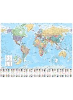 Collins World Wall Laminated Map  - Image 1