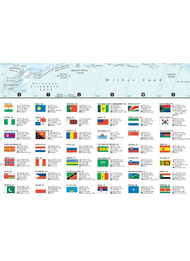 Collins World Wall Laminated Map  - Image 4