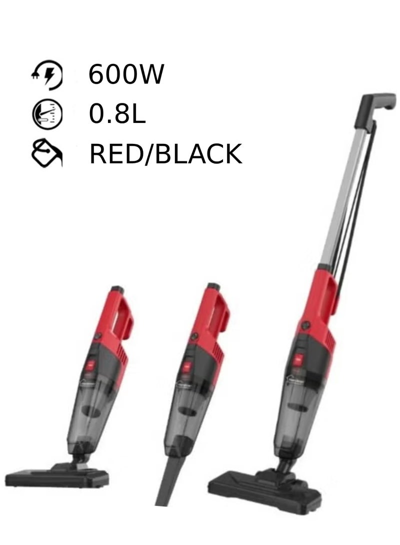 هوميترون مكنسة كهربائية محمولة 2 في 1 من هوميترون، 600 واط - خفيفة الوزن وفعالة في التنظيف مع صندوق غبار كبير السعة - Image 1