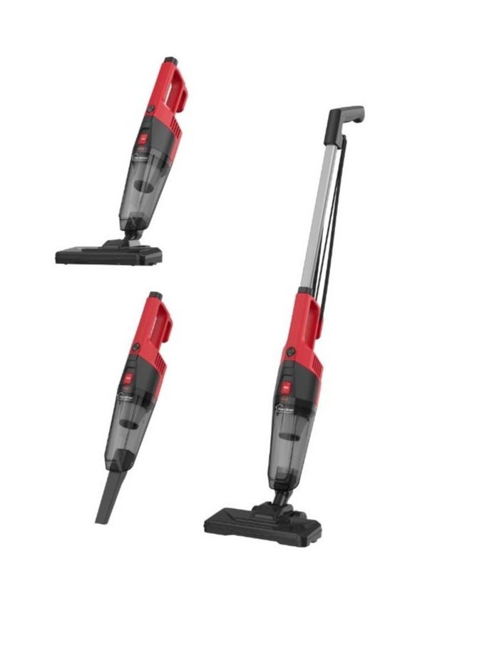 Homitron 2-In-1 Handheld Vacuum Cleaner With Large Capacity Dust Box 600 W Red & Black HHV-600W - Image 4