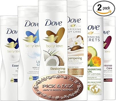 Dove لوشن الجسم دوف 400 مل اختار أي 2 من مجموعة مختارة من العناية المكثفة العناية المستعادة العناية الأساسية المزيد 2 × 400 مل - Image 1
