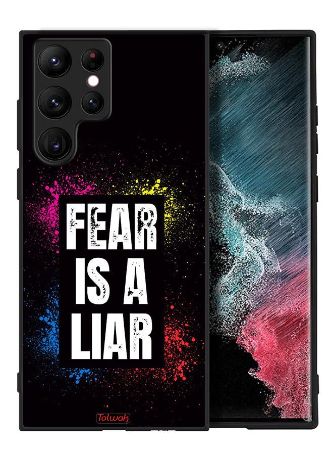 Tolwak Samsung Galaxy S22 Ultra 5G Protective Case Cover Fear Is A Liar - Image 2