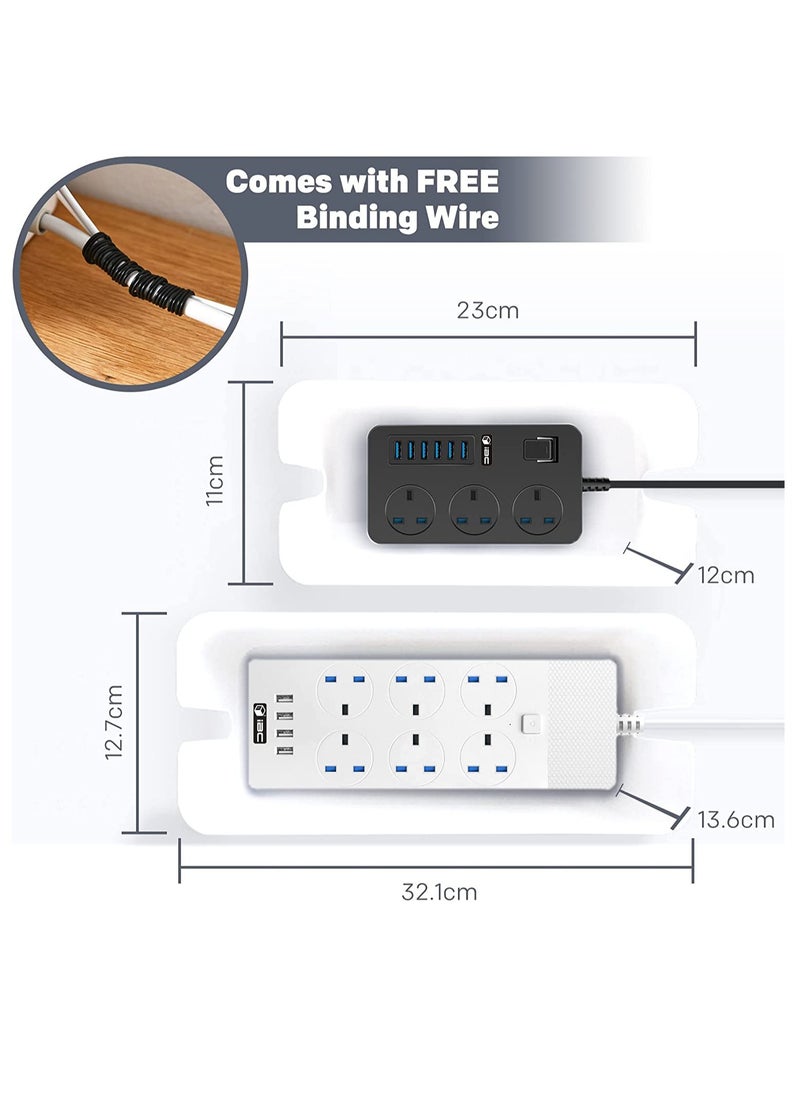 SYOSI - SYOSI Cable Management Organizer Box Tidy Box to Cover Hide Electric Wire Cord Power Strip and Extension Lead Small  Large Storage for Desk Bedside Table Bathroom Set of 2 - Image 1