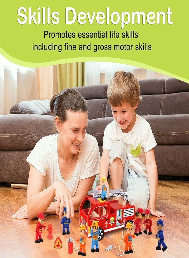 FUNERICA 8-Set Bendable Play People Figures for Kids - Firefighters, Police Officers, Construction Workers, Sanitation and Community Helpers Figurines - Image 4
