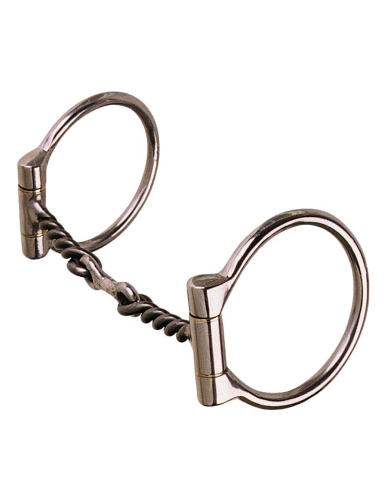 Reinsman 223 Offset Dee Horse Bit | Stage A Training Bit with 5" Copper Mouth, 3/8" Dogbone Twist & 3" Offset Dee Rings | Direct Reining Bit for Starting and Schooling Horses - Image 3