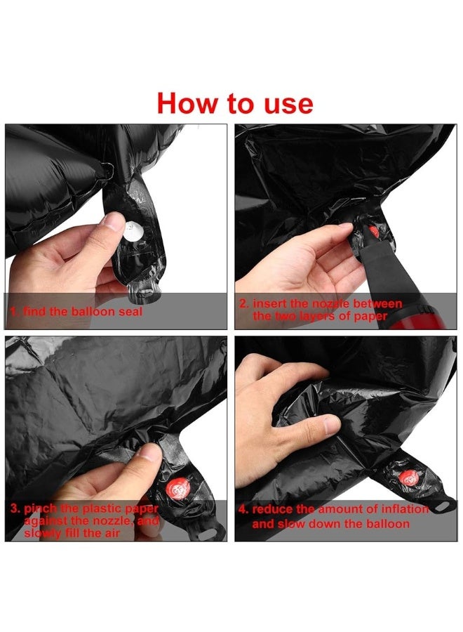 Gejoy بالونات رقم 30 بحجم 42 بوصة بالونات حفلات فويل عملاقة رقم 30 لتزيين حفلات عيد الميلاد الثلاثين وفعاليات الذكرى الثلاثين (أسود) - Image 5