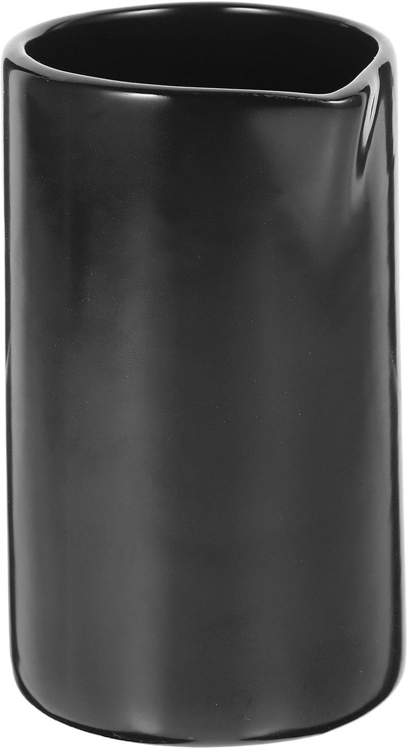 Matte Black Ceramic Milk Pitcher Creamer Jug for Coffee and Latte Smooth Pour Spout Design Safe Sturdy Material for Daily Use and Bar Decoration - Image 1