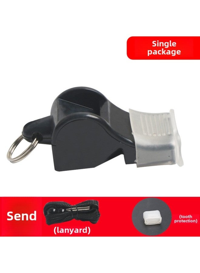 Generic Whistle PE Teacher Super Loud Super Whistle Basketball Referee Special Dolphin Professional Life-saving Survival Football Whistle-Color:Fox Whistle-Black - Image 1