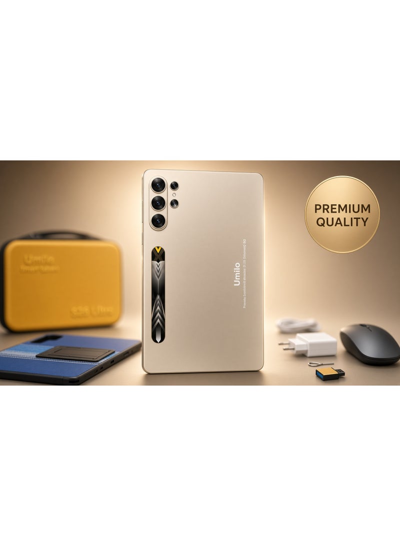Umiio S26 Ultra 10.1-Inch Incell Android 15 Tablet, 16GB RAM, 1TB ROM, Dual SIM 5G & WiFi Connectivity, HD Touchscreen Display, Keyboard, Mouse, Stylus & Carry Bag Included, Portable Tablet PC for Work, Study, Gaming, Streaming, Browsing & Travel - Image 4