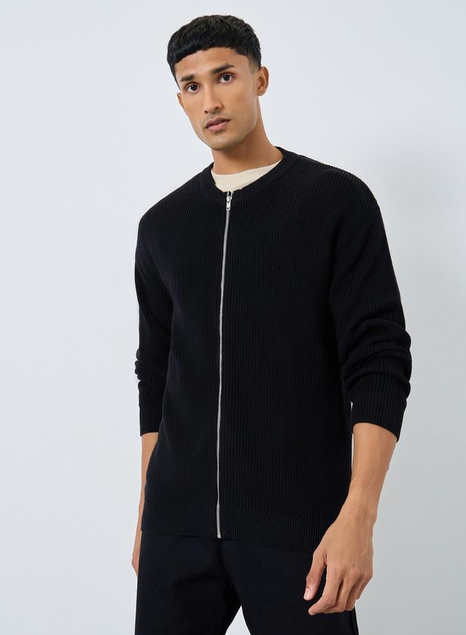 ستايلي كارديجان محبوك مع سحَّاب غلق امامي - Image 3