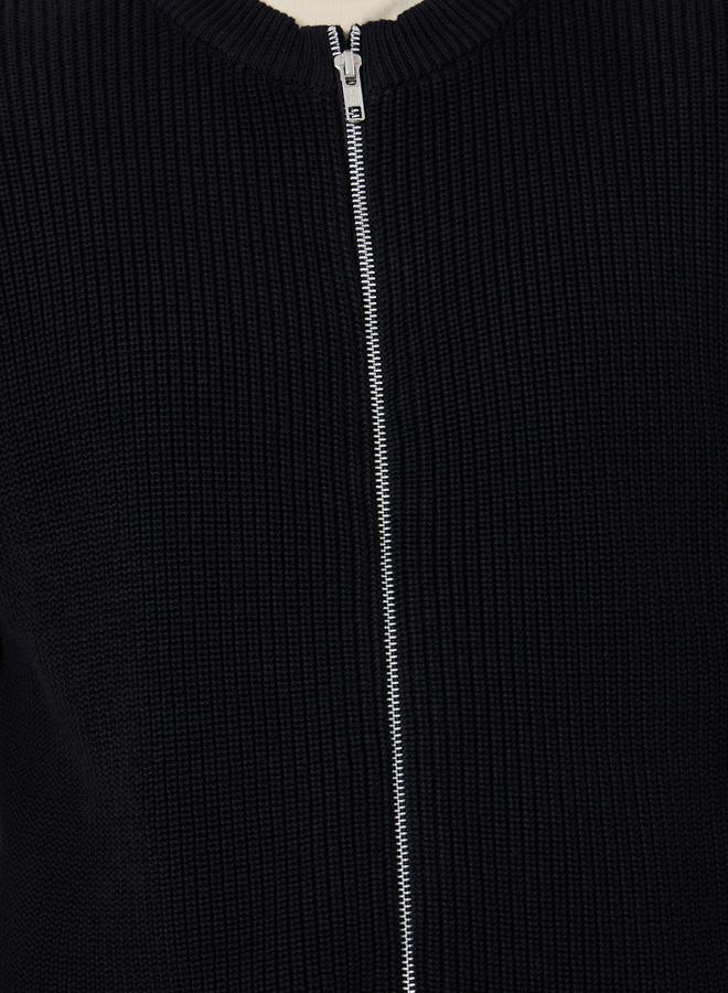 ستايلي كارديجان محبوك مع سحَّاب غلق امامي - Image 4