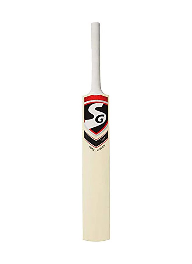 SG - Max Cover Cricket Bat For Mens and Boys | Size - 6 | Material: Kashmir Willow | Lightweight | Free Cover | Ready to play | For Intermediate Player | Ideal For Leather Ball - Image 1