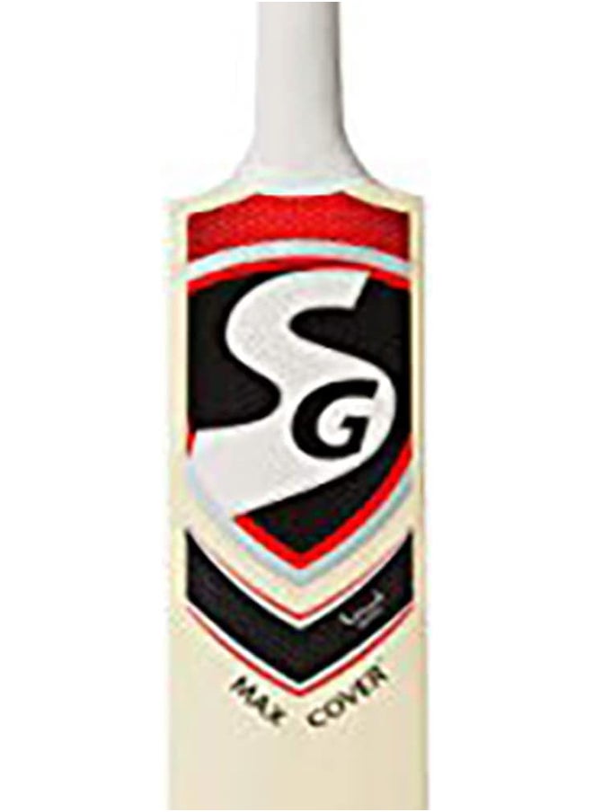 SG - Max Cover Cricket Bat For Mens and Boys | Size - 6 | Material: Kashmir Willow | Lightweight | Free Cover | Ready to play | For Intermediate Player | Ideal For Leather Ball - Image 1