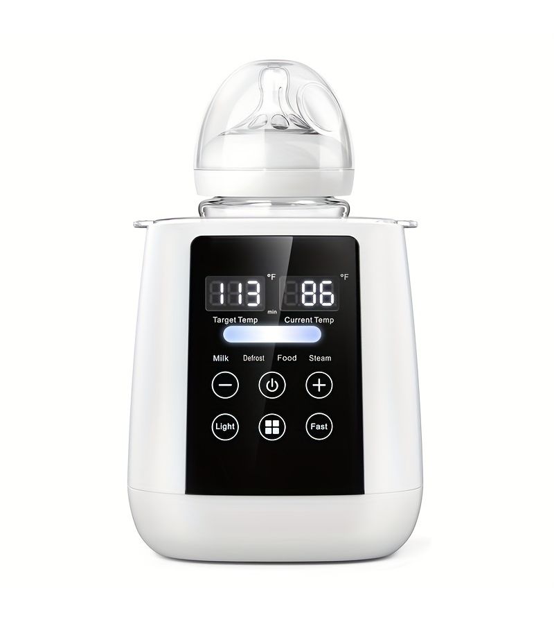 Baby Bottle Warmer Fast Milk Warmer with Timer White Accurate Temperature Control Defrost Sterilizing Keep Heat Food Function - Image 2