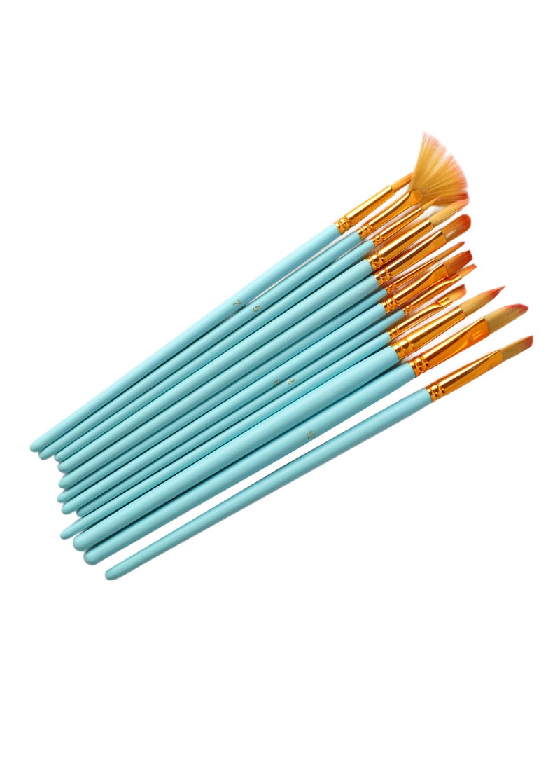 Velaurs 12 PCS  Brush Set For Acrylic Watercolor Gouache Oil Painting Craft Painting  - Image 3
