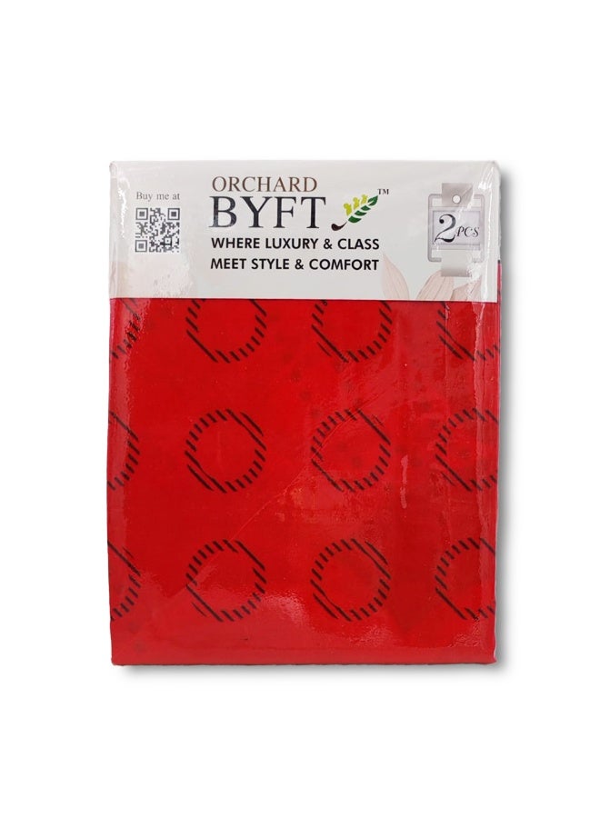 بيفت BYFT Orchard Comfort ملاءة واحدة مطبوعة بنقاط بولكا حمراء وكيس وسادة واحد 150 × 230 سم ميكروفايبر  - Image 2