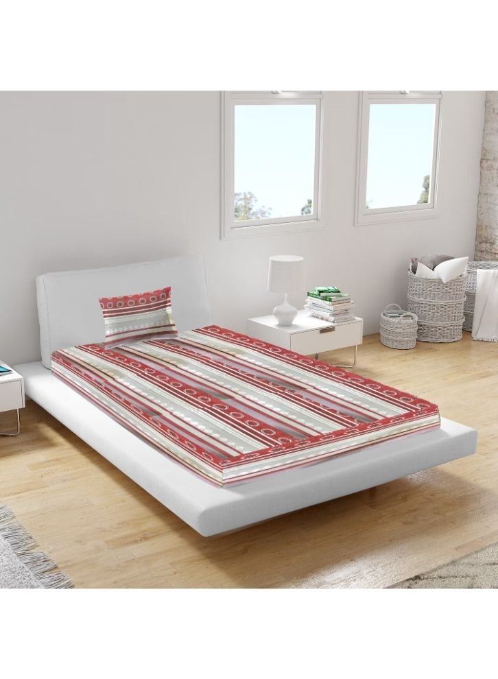 بيفت BYFT Orchard Comfort ملاءة واحدة مطبوعة بنقاط بولكا حمراء وكيس وسادة واحد 150 × 230 سم ميكروفايبر  - Image 3