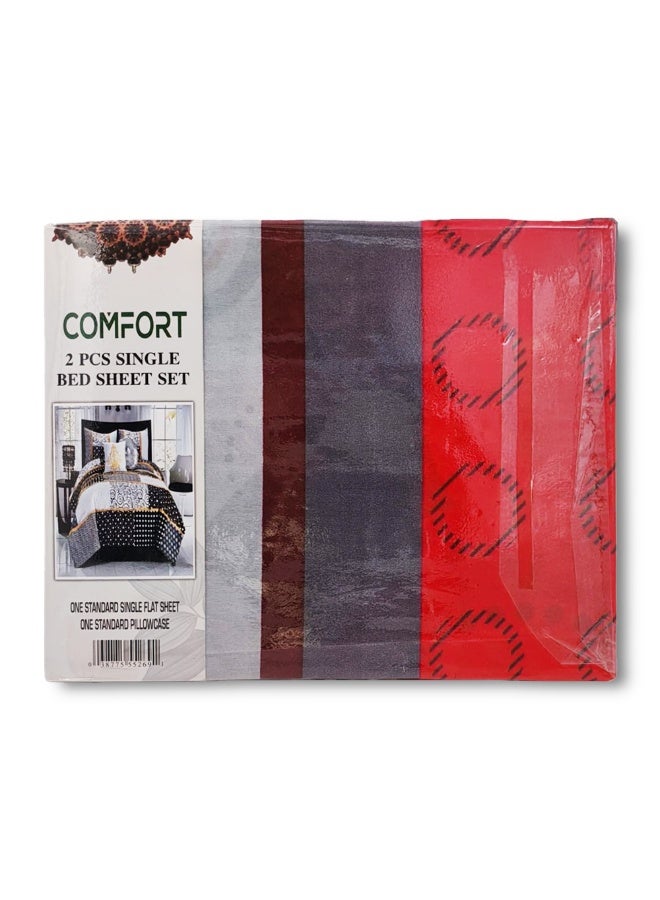 بيفت BYFT Orchard Comfort ملاءة واحدة مطبوعة بنقاط بولكا حمراء وكيس وسادة واحد 150 × 230 سم ميكروفايبر  - Image 5