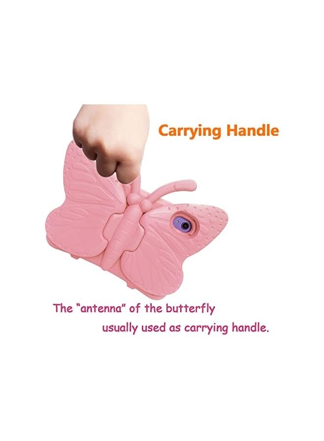 erorex iPad Mini 6 Case Kids Cute Butterfly, iPad Mini 2021 Case for Children, Shockproof Light Weight EVA Foam Super Protection Stand Cover for iPad Mini 8.3" Tablet for Girls - Baby Pink - Image 5