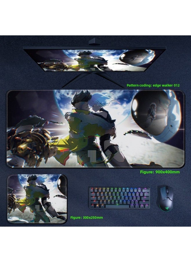 Generic - Cyberpunk Edge Walker Mouse Pad Computer Desktop Pad Lucy Edge Runner Cyberpunk 2077 Surrounding-Color:700x300x3mm-Pattern:Edge Walker 012 - Image 1