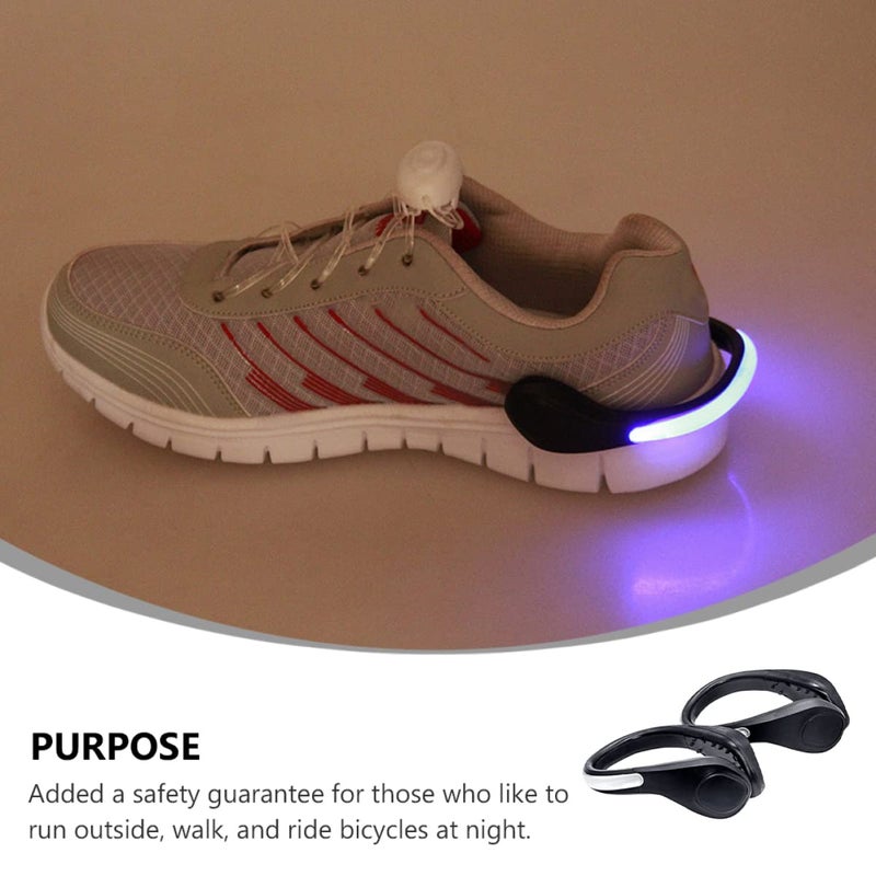 Waterproof LED Shoe Lights for Night Running Safety High Visibility Clip On 2 Pack - Image 3