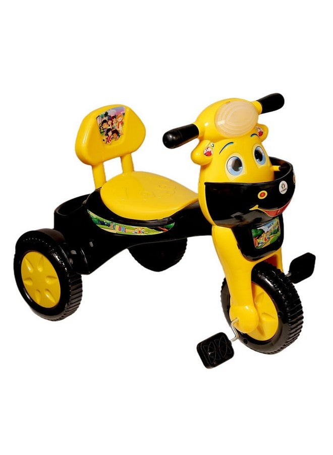 فانرايز دراجة ثلاثية العجلات للأطفال من فنرايز مزودة ببوق موسيقي وأضواء ليد، مع سلتين، ومقعد مريح ومسند للظهر، وعجلات ناعمة، ومقبض ثابت - Image 1