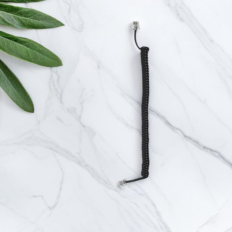 4pcs Coiled Telephone Receiver Cord Stretchable Spiral Line Cable for Office Home Landline Phones - Image 5