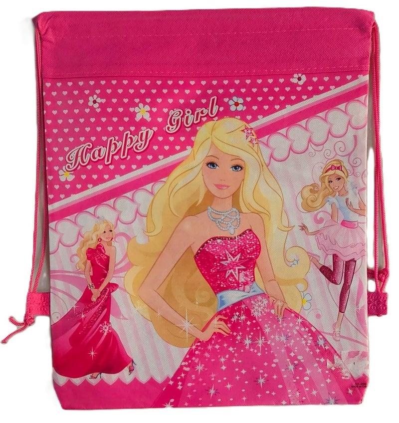 MPS MY PARTY SUPPLIERS MPS MY PARTY SUPPLIERS® 3pcs Barbie Dori Bags for Kids Princess Theme Goodie Bags for Birthday Return Gifts Theme Party, Drawstring Bags, Dori Sack Bags, Size 35cm*28cm (Barbie)  - Image 2