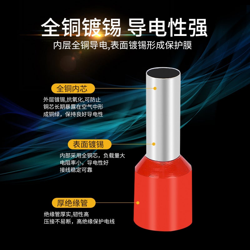 Cold-Pressed Terminal Block Needle-Type Crimping Pliers Wire Copper Nose Ve Tube Terminal Socket Crimping Cap Connector Tool - Image 3