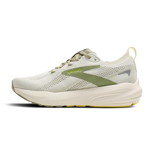 Brooks Men’s Glycerin 22 Neutral Running Shoe - Coconut/Tea/Blazing Yellow - 9.5 Medium - Image 5