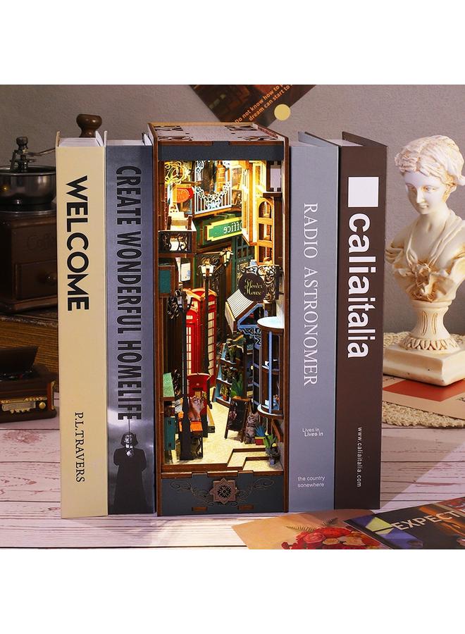 Bluejw Diy Cabin Haiyu Holiday 3d Stereo Assembled Book House Micromodel Architecture Surprise Birthday Gift - Image 2