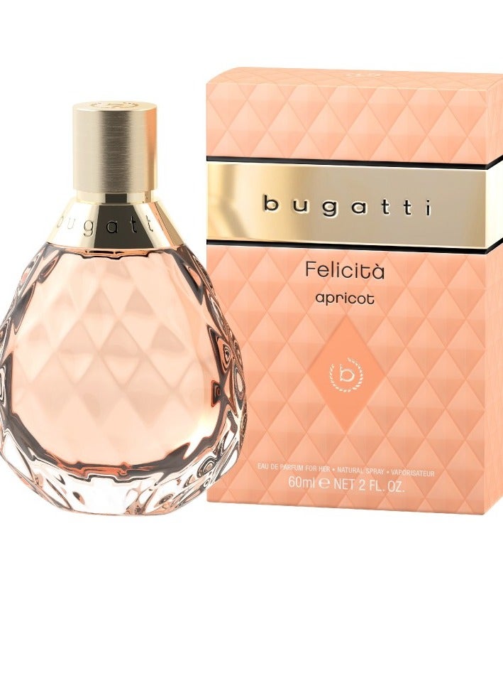 Bugatti Felicita Apricot Eau de Parfum, 60 ml