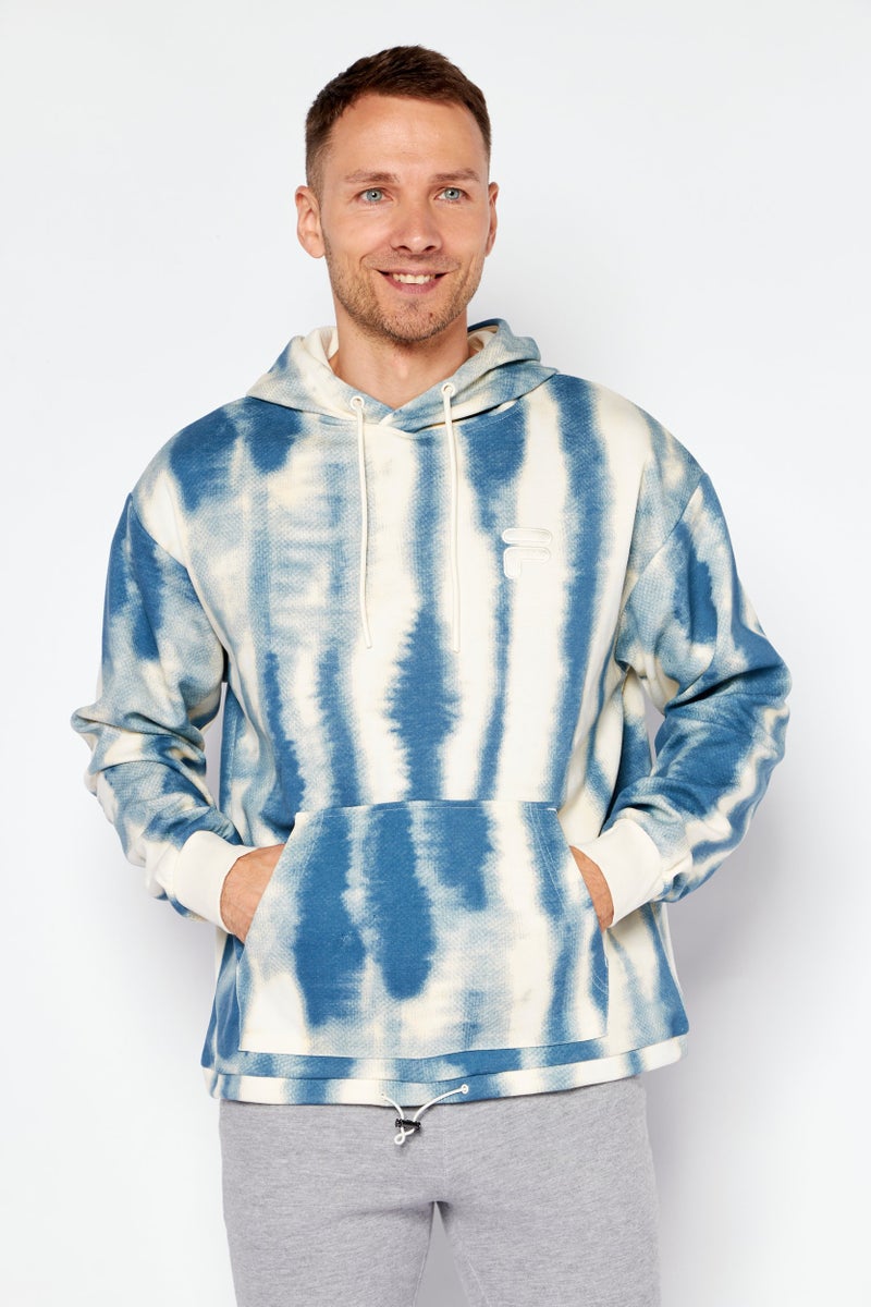 FILA Men Sportswear Fit Long Sleeves Outdoor Sweatshirt, Beige Combo  - Image 1