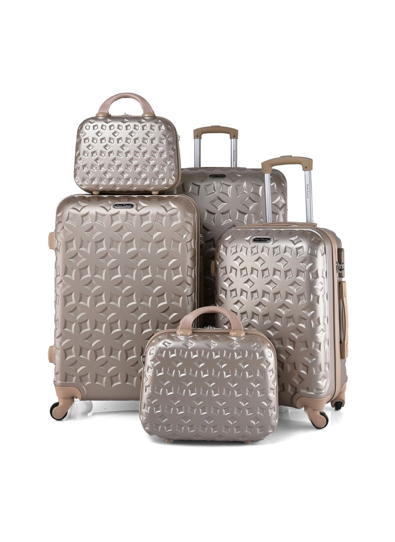 NEW TRAVEL NEW TRAVEL HARD Luggage set 5 pieces size 28/24/20/14/12  inch CS006/5P  - Image 1
