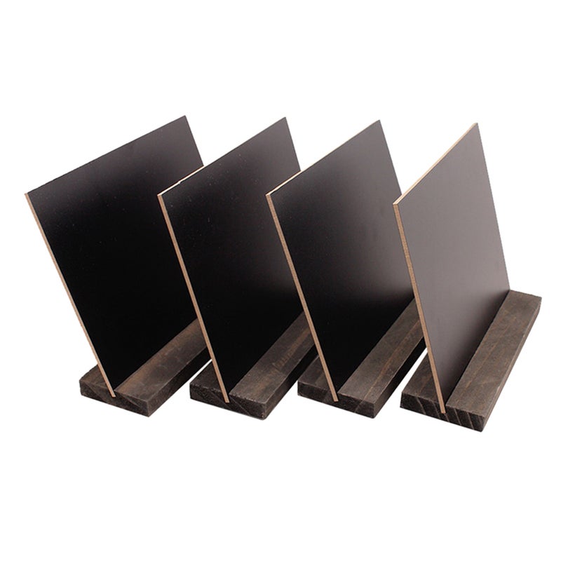 4pcs Small Display Wood Base Double-Sided Writing Erasable for Store Hotel - Image 4