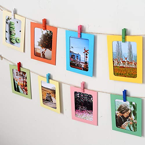 Nisco 20 PCS Mini Color Wooden Clips, Multi-Function Cloth pins Photo Paper Peg Pin Craft Clips for Home School Arts Crafts Decor, Size: 2.5 cm (20 Color Clips) - Image 5