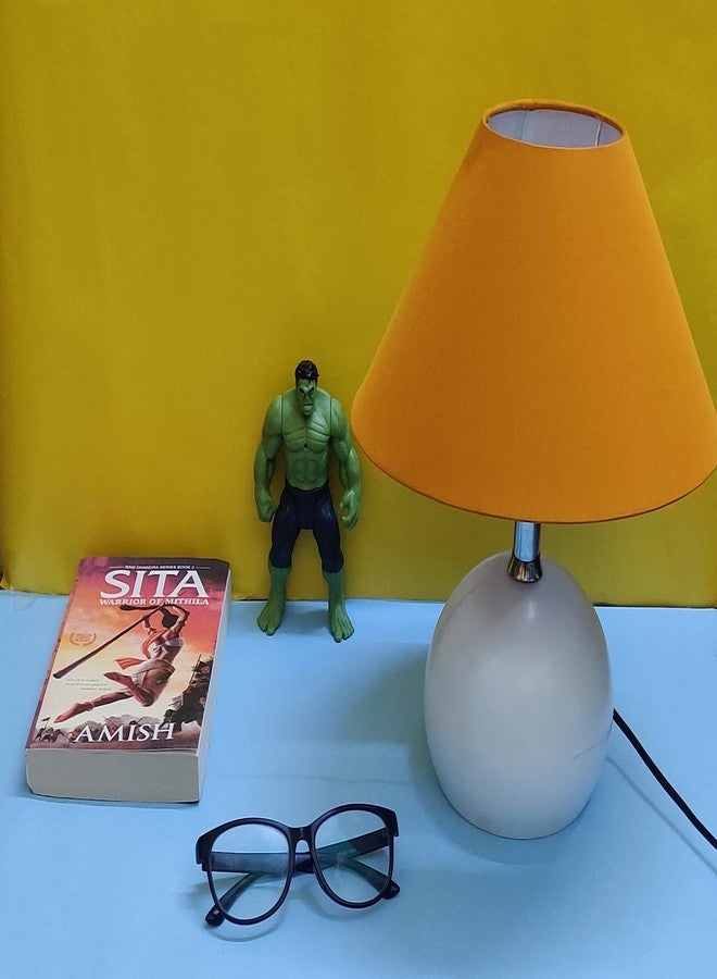 RSP Quality bit® Metal Conical Shade Table Lamp (Mustard Color) - Image 1