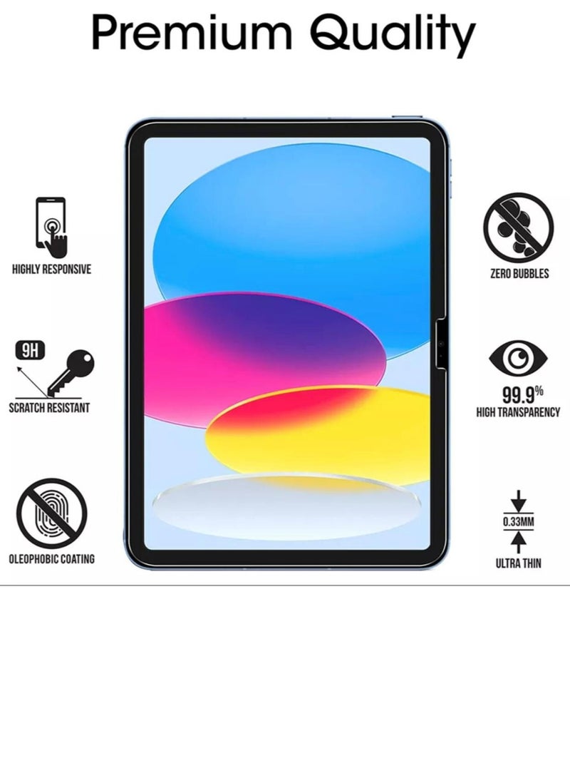 Tempered Glass Screen Protector Compatible with iPad 10 2022 / iPad 11 (A16) 2025, 11-inch - Image 3