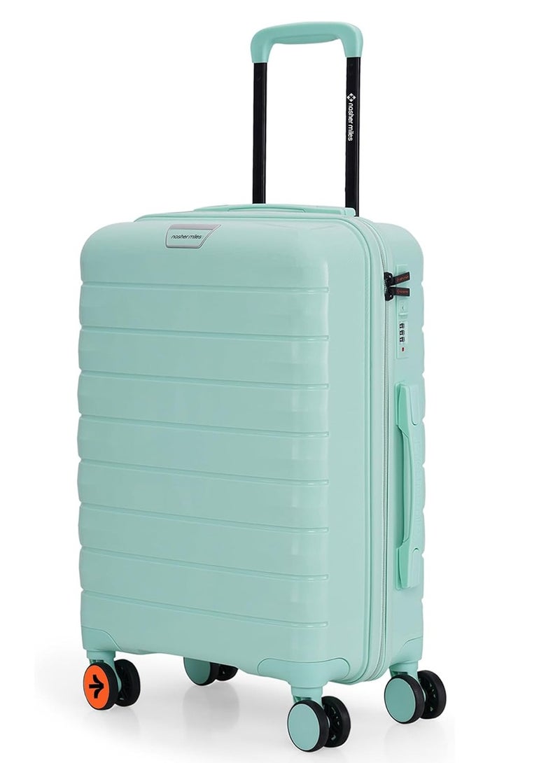 nasher miles Nasher Miles Vienna Hard-Sided Polypropylene Cabin Luggage Cool Mint 20 inch |55 Trolley Bag  - Image 1